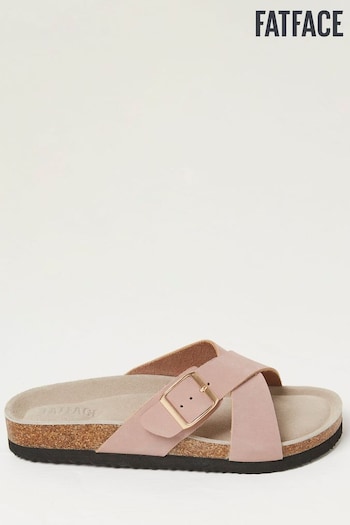 FatFace Pink Lois Cross-Over Footbed Sandals (958955) | £39