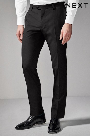 Black Slim Suit linen Trousers (959277) | £35