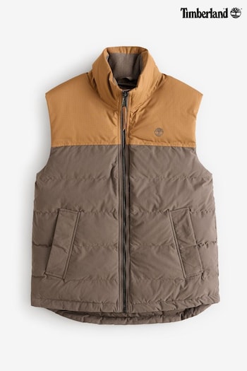 Timberland Welch Mountain Puffer Brown Gilet (959562) | £180