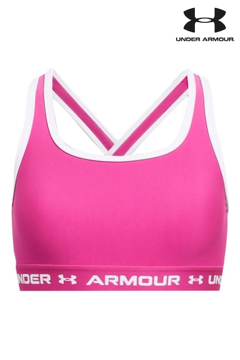 Under Armour Pink G Crossback Mid Solid Bra (959705) | £17