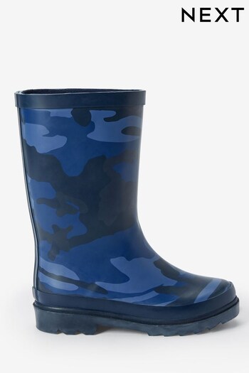 Navy Camouflage Rubber Wellies (959809) | £17 - £22