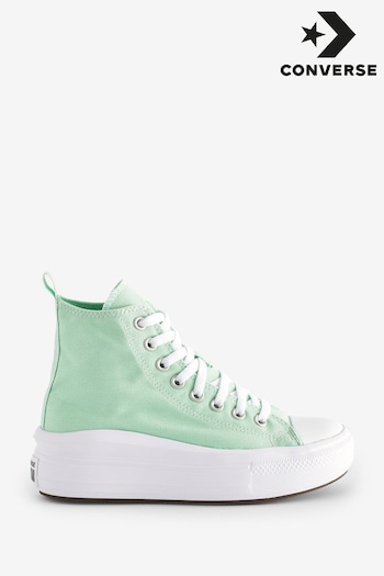 Converse Pushing White/Green Chuck Taylor All Star Move Youth Trainers (959879) | £50