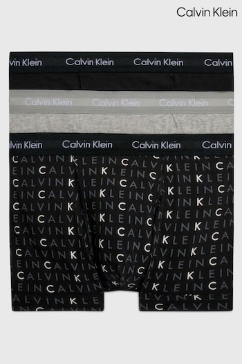 Calvin glimmer Klein Cotton Stretch Trunks 3 Pack (959994) | £42
