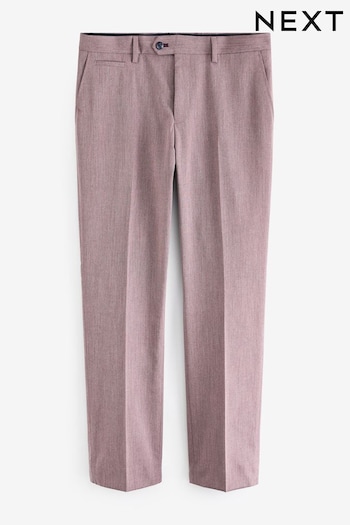 Pink Tailored Fit Trimmed Plain Suit Trousers (960068) | £35