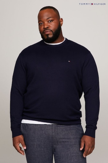 Tommy Hilfiger Blue Big & Tall Cashmere Blend Sweater (960214) | £110