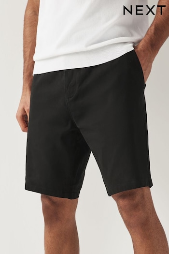 Black Slim Fit Stretch Chinos Shorts (960249) | £19