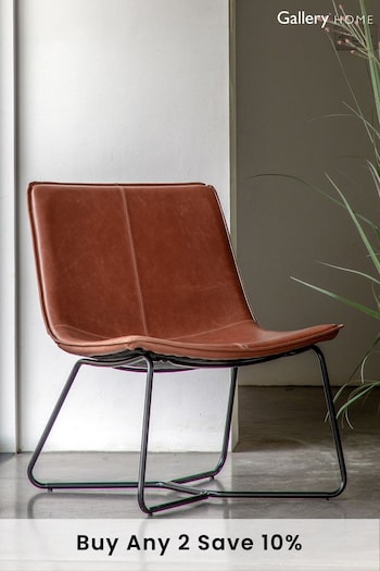 Gallery Home Brown Texas Lounge Chair (960369) | £245