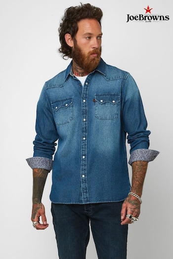 Joe Browns Blue Loved And Lived In Denim Shirt (960486) | £45