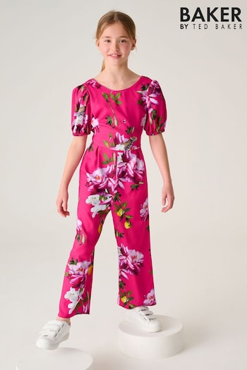 Baker by Ted Baker Pink Floral Jumpsuit (960616) | £42 - £47