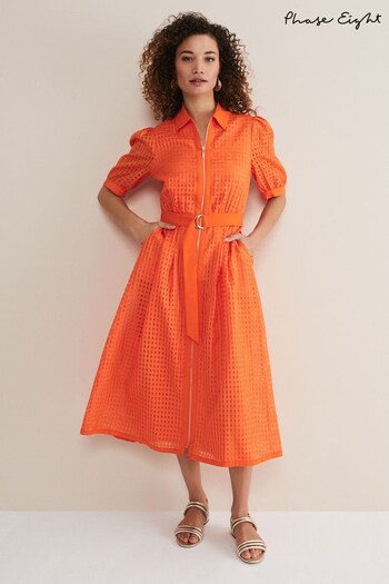 Phase Eight Orange Carey Dress (960670) | £119