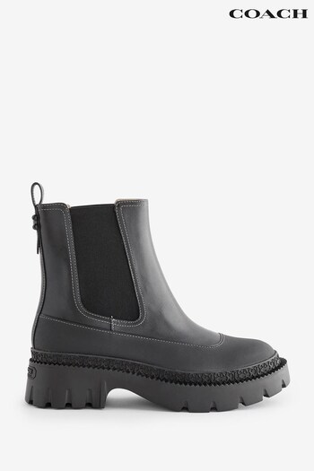 COACH Jayla Matte Black Leather Boots (960946) | £295
