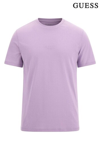 Guess cappuccino Purple Aidy Crew Neck Short Sleeve T-Shirt (961357) | £25
