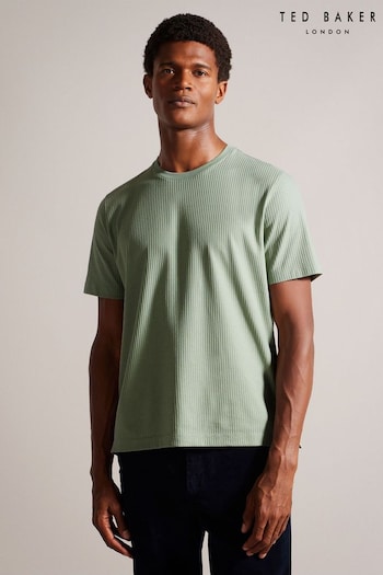 Ted Baker Rakes Green Short Sleeve Regular Fit T-Shirt (961469) | £45