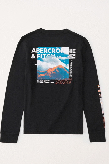 Abercrombie & Fitch White Graphic Sweatshirt (961646) | £19