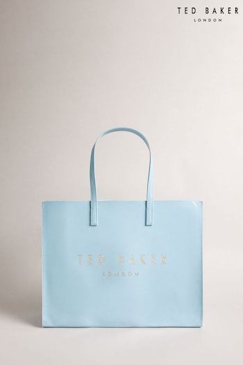 Ted Baker Blue Crinkle Ew Icon Tote Bag (961831) | £65