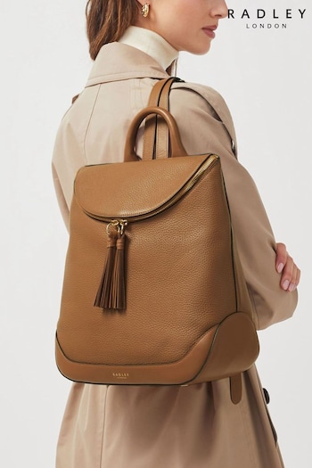 Radley London Milligan Street Medium Zip-Around Brown Exandable Backpack (962196) | £259