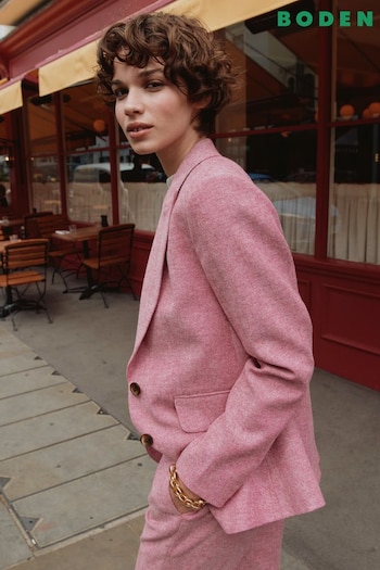 Boden Pink The Marylebone Wool Blazer (962221) | £190