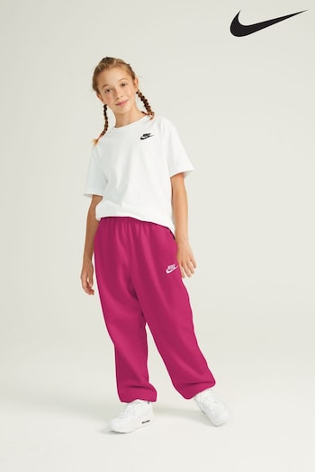 Nike Pink Club Fleece Oversized Joggers (962378) | £38