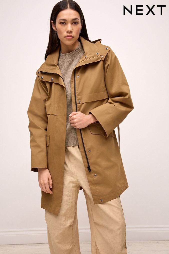 Petite rain jackets top with hood