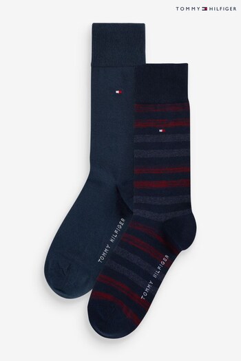 Tommy Hilfiger Striped Socks 2 Pack (962501) | £13