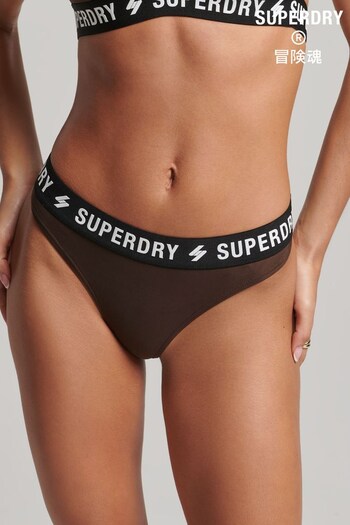 Superdry Brown Elastic Bikini Briefs (962559) | £25