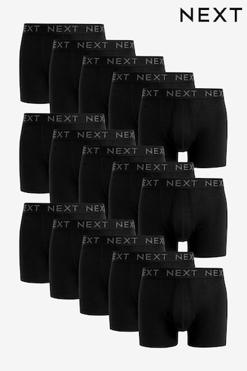 Black 15 Pack A-Front Boxers (962805) | £68