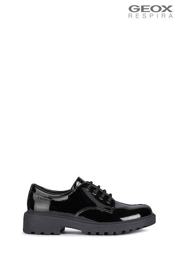 Geox Junior Girl's Casey Black Shoes (962881) | £50 - £55
