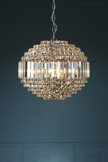 Laura Ashley Chrome Vienna 5 Light Chandelier Ceiling Light (963585) | £395