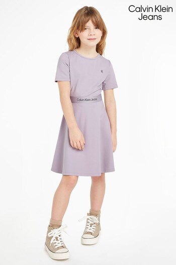 Calvin Klein Jeans Girls Punto Tape Dress (963732) | £70