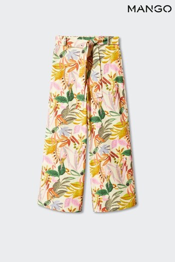 Mango Yellow pink Trousers (964141) | £28
