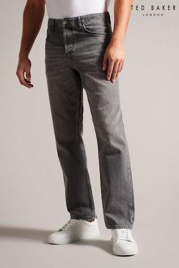 Ted Baker Joeyy Grey Straight Fit Stretch Jeans James (964184) | £85