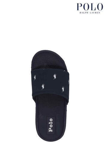 clothing women storage polo-shirts key-chains Navy Fairview Graphic Repeat Logo Sliders (964315) | £40