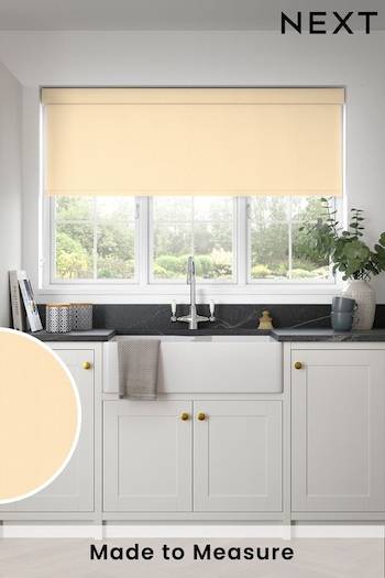 Buff Natural Echo Made to Measure Blackout Roller Blind (964688) | £57