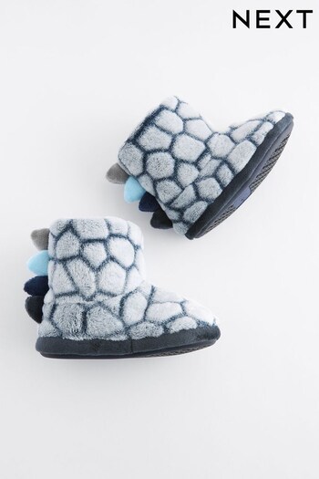 Grey Dino Scale Warm Lined Slipper 354367-35 Boots (964870) | £12 - £15