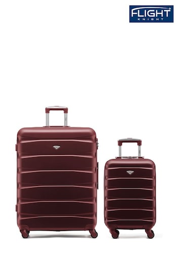 Set Of 2 Large Check-In & Small Carry-On Hardcase Travel Suitcase (965757) | £110
