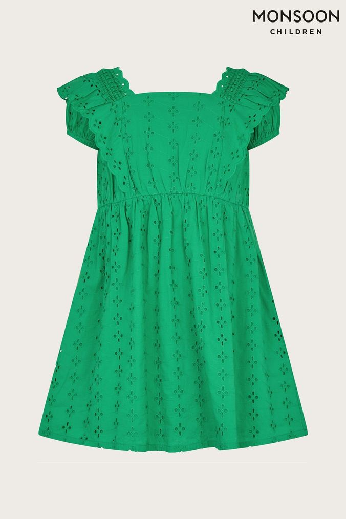 Buy Girls Dresses Green Short Sleeve Online Next UK