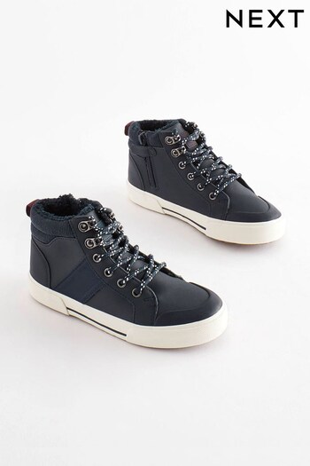 Navy Standard Fit (F) Thinsulate™ Lace Up High Top (966567) | £26 - £33