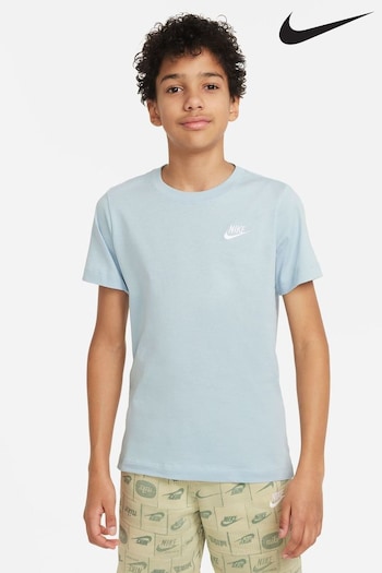 Nike Cal Pale Blue Futura T-Shirt (967090) | £17