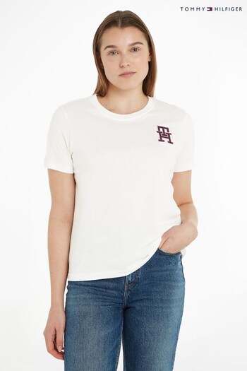 Tommy Hilfiger Cream Logo T-Shirt (967174) | £45