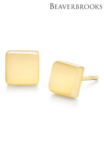 Beaverbrooks 9ct Gold Square Stud Earrings (967303) | £85