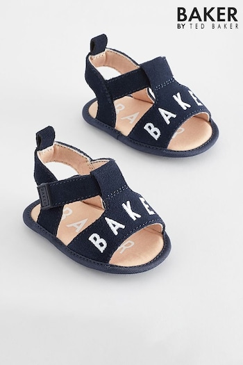 Baker by Ted Baker Velcro Boys Navy Padders Sandals (967442) | £20