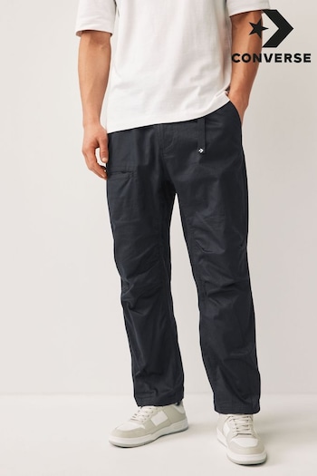 Converse comme Black Elevated Woven Adjustable Trousers (967738) | £75