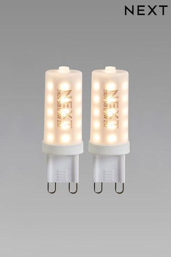 2 Pack 3W LED G9 Dimmable Light Bulbs (967979) | £8