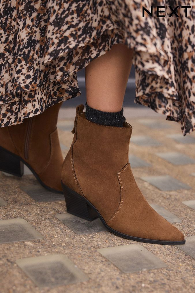 Next womens brown boots outlet