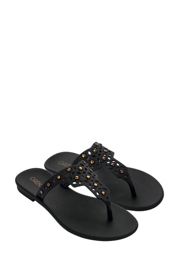 Grendha Boho Black Thong Sandals (968472) | £28