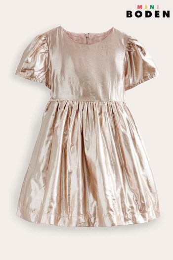Boden Gold Metallic Party Dress (968560) | £49 - £55