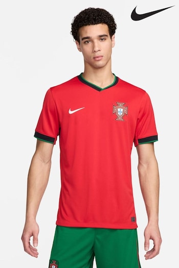 Nike Red Dri-FIT Portugal Stadium check Football Shirt (968811) | £85