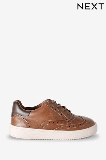 Tan Brown            Lace-Up Brogue Shoes JENNY (969048) | £20 - £27