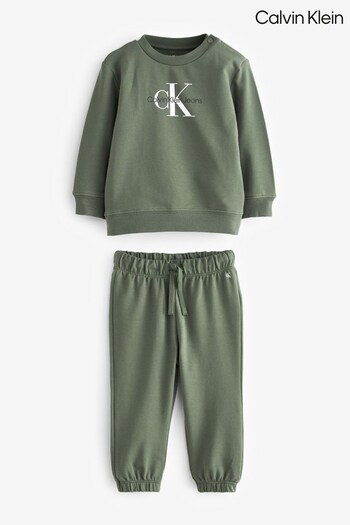 Calvin Klein Newborn Unisex Monogram Sweatshirt Set (969401) | £85