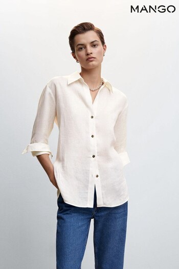 Mango Linen 100% Shirt (969615) | £56